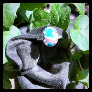 Vintage Turquoise Sterling 925 Ring
